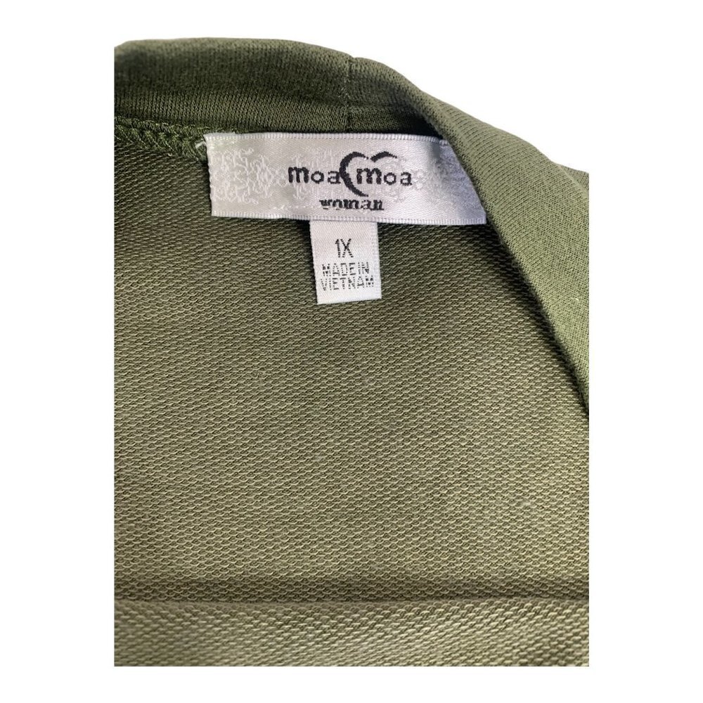 Moa Moa Women's Olive Black Top - Picture 4 of 6